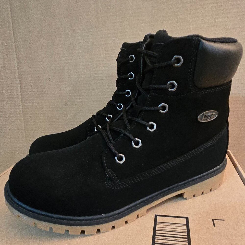 Lugz Men's Rucker Hi 6-inch Boots   Size 7.5   Black/Gum   MRUCKRHD-002